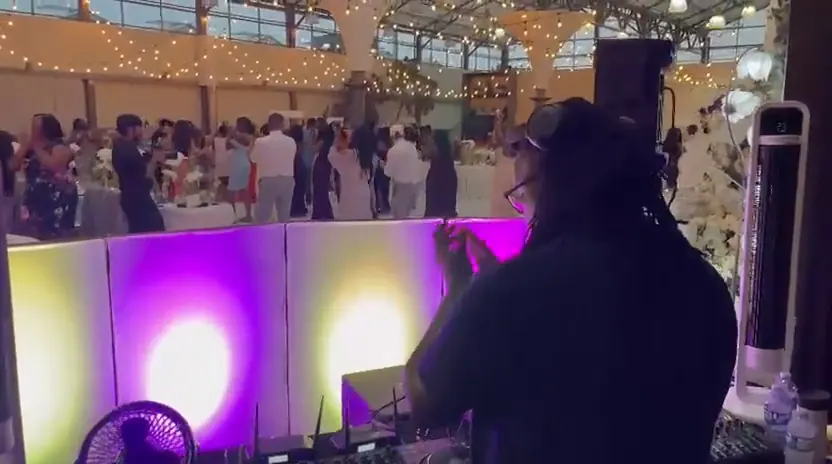 Video: From the Rubicon booth out over a wedding reception dance floor